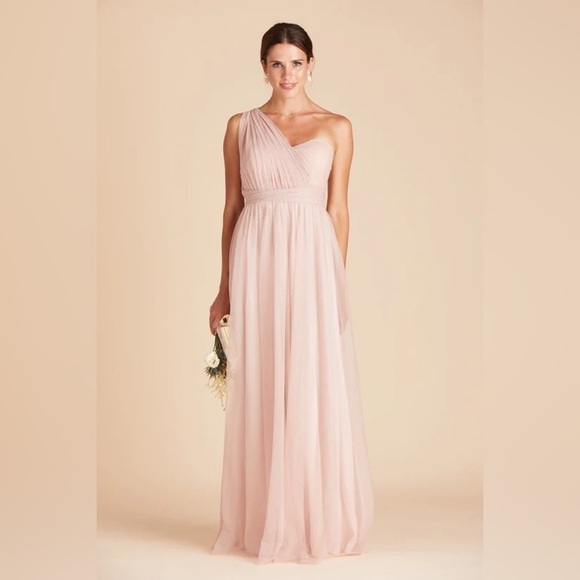 NWT Birdy Grey Christina Convertible Dress in Tulle Vintage Blush - Picture 3 of 7